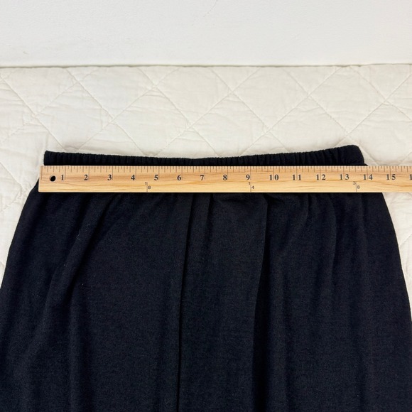 Vince Black Wide Leg Pants Women's M Elastic Waist Rayon Blend Minimalist - Picture 4 of 16